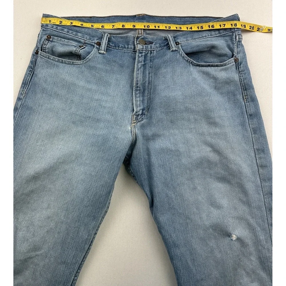 Polo Ralph Lauren Jeans Classic 867 Mens 35x30 Distressed‎ Medium Wash
